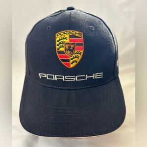 Porsche Drivers Enthusiasts Black Strap Back Baseball Hat Cap NWOT Palm Beach